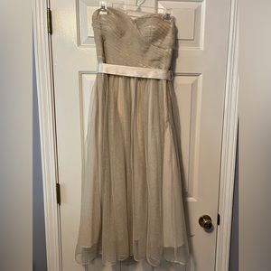 Aidan Mattox Sparkle Strapless Dress